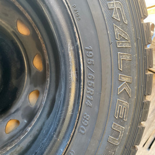 スタッドレス 鉄チンホイール 4本     195/65R14の画像