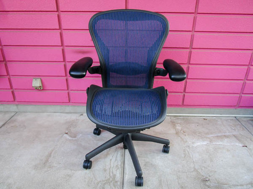 ■Herman Miller ハーマンミラーアーロンチェア ダークブルー PayPay支払いOK