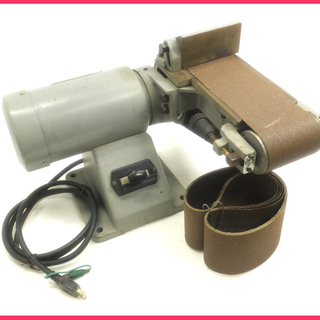 [K1026BY] 日立工機 100mm ベルトグラインダー BG-100 動作品 電動工具 大工道具