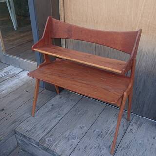 ★お洒落な木製・フラワースタンド【花壇・園芸ラック・ガーデニング・ウッド】の画像