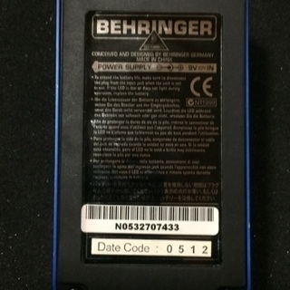 BEHRINGER エフェクターOUTLET 展示品チョイ傷特価 UP100の画像