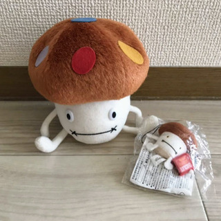 【未使用】ドコモダケ　ミニぬいぐるみ&携帯ストラップ
