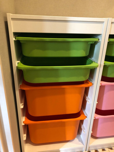 IKEA TROFAST 46x30x94 の3個セット(収納ボックス12箱付き)