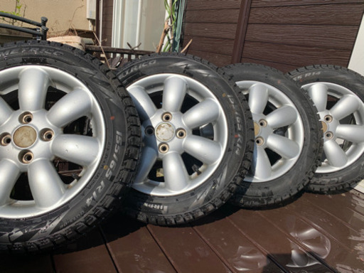 未使用スタッドレス！スズキ アルトラパン 純正 17年製　　155/65R14  4本セット