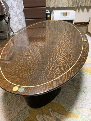 テーブル　楕円