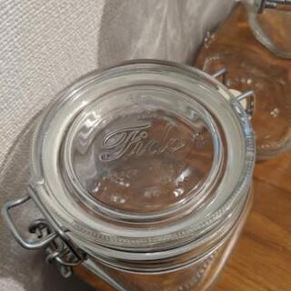 無印良品 ソーダガラス密封ビン3個セットの画像