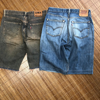 リーバイス EDWIN 半パン2枚セットの画像