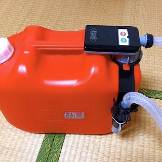 灯油用タンク 10L　電池式給油ポンプ付き（予定済み）