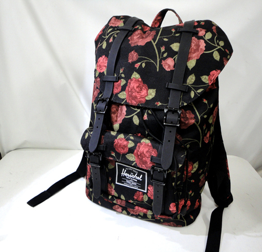 Herschel Supply×ROSEBUD ハーシェル ローズバッド 花柄 リュック ブラック 札幌市 白石区 東札幌