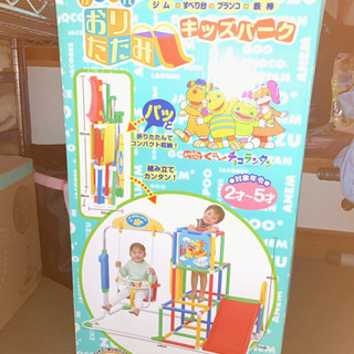 決まりました！ジャングルジム すべり台ブランコ付き