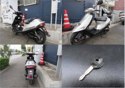 埼玉川口発！スズキ　アドレスV100　後期型集中キー　シルバー