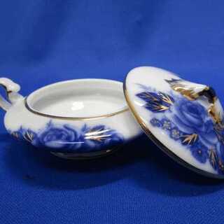 【未使用品】Ann 食器セット ティータイム ブルーローズセット 引き出物　【中古】の画像