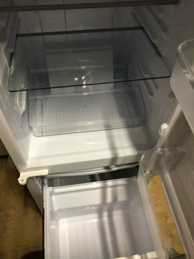2017年製 超美品 SHARP 左右開き自由設定つけかえどっちもドア LED照明 137L 2ドア冷蔵庫【SJ-D14D-W