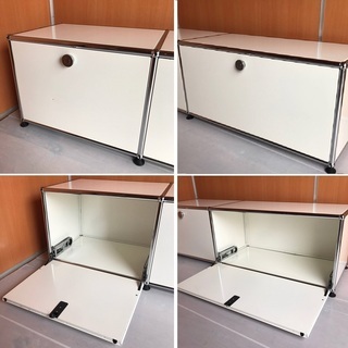 USM Haller ハラーシステム 2列1段キャビネット テレビ台／AV