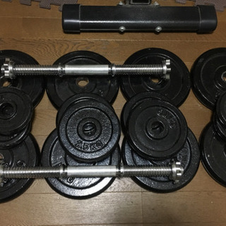 引き取りに来ていただける方限定！！】アイアンダンベル60kgセット　インクラインベンチセット