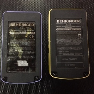 お取引予定者有〜BEHRINGER エフェクターOUTLET 展示品チョイ傷特価 2個セットの画像