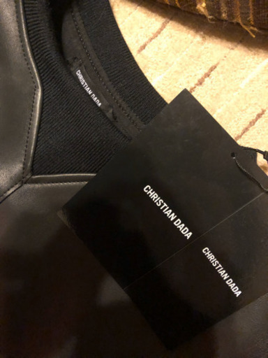 定価18万 超激レア Christian dada lether sweat 