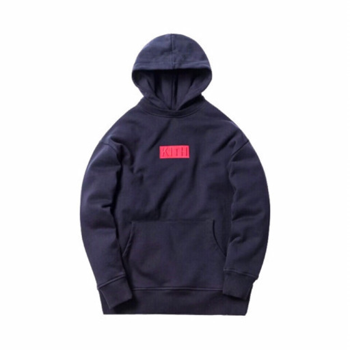 正規品 KITH キス クラシックボックスロゴ ウィリアムズパーカー ネイビー