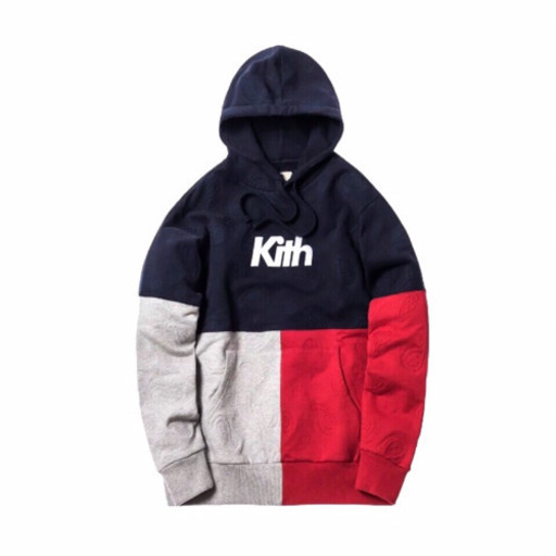 正規品 KITH キス ペイズリーブロックロゴパーカー