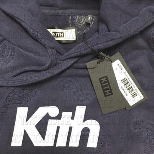 正規品 KITH キス ペイズリーブロックロゴパーカー