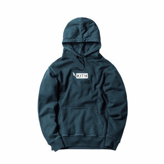 正規品 KITH キス クラシックボックスロゴパーカー ナイトシー