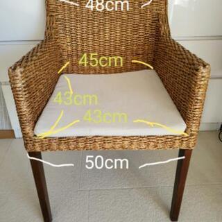 a.flat ダイニングチェア　椅子　バリ風、アジアン風の画像