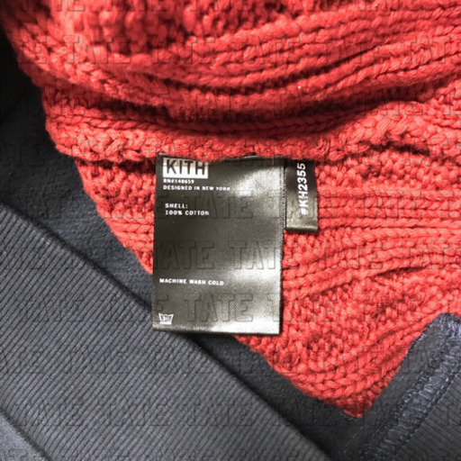 正規品 KITH キス カラーブロック アダムコンボニットパーカー プルオーバー
