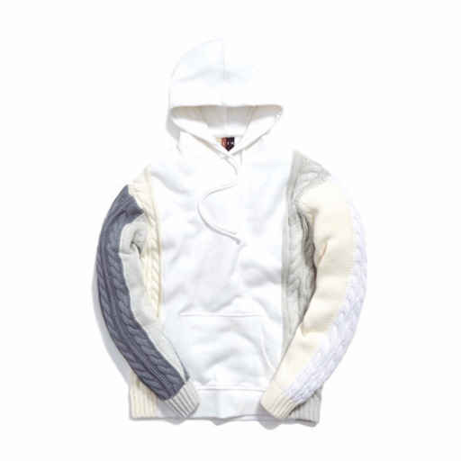 正規品 KITH キス カラーブロック アダムコンボニットパーカー プルオーバー