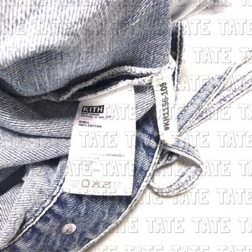 正規品 KITH キス ロゴ ライトデニムジャケット ブルー