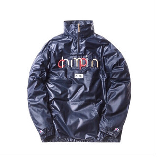 正規品 KITH × Champion キス コラボクオータージップ ネイビー