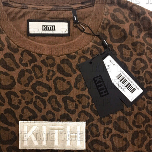 正規品 KITH キス クラシックボックスロゴ ロングスリーブＴシャツ チーター