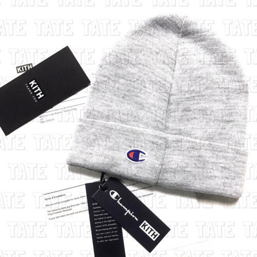 正規品 KITH×Champion キス チャンピオン マルチカラーロゴニット帽