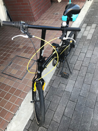 20インチ　美品　折り畳み　6段変速付き ブラック