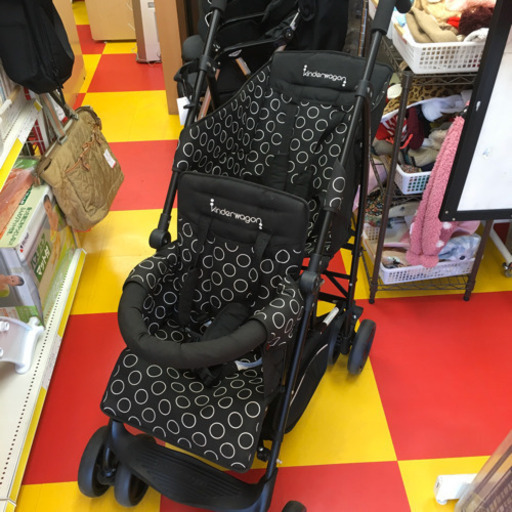 二人乗りベビーカー　キンダーワゴン DUOシティHOP ※日よけなし