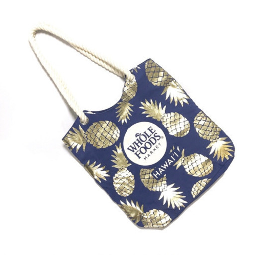 新品 ハワイ限定 Whole Foods Market エコバッグ パイナップル
