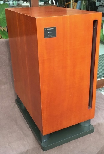 ONKYO サブウーファーシステム アンプ内蔵 90W 木目 SL-407