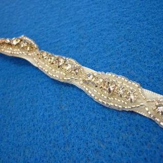 【新品】ヘアアクセサリー リボン ウエディング 結婚式 手作り 髪飾りの画像