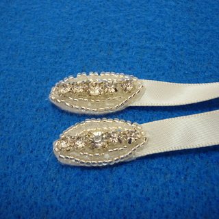 【新品】ヘアアクセサリー リボン ウエディング 結婚式 手作り 髪飾りの画像