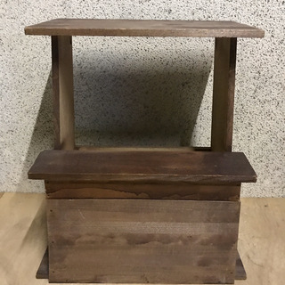 木製 2段 踏み台 幅47cm×奥行25cm×高さ53cm 