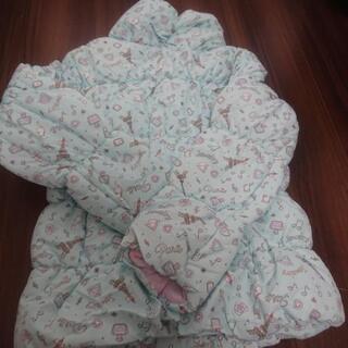 新品 150センチ ダウン コート  マザウェイズ 水色 音符柄の画像