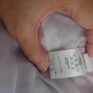 新品 150センチ ダウン コート  マザウェイズ 水色 音符柄の画像