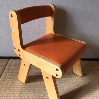 キッズチェア オレンジ 差し上げますの画像