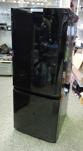 ◆MITSUBISHI/三菱◆ノンフロン冷凍冷蔵庫　MR-P15Z　ブラック　2016年製　146L　USED