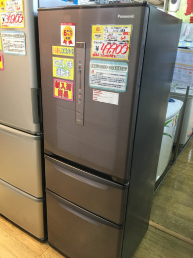 美品 2017年製 Panasonic パナソニック 315L冷蔵庫 ECONAVI 日本製 NR-C32FM-T