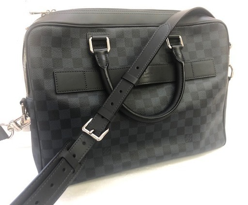 LOUIS VUITTON ルイヴィトン ダミエ・グラフィット ホライゾン ビジネスバッグ ショルダー付き
