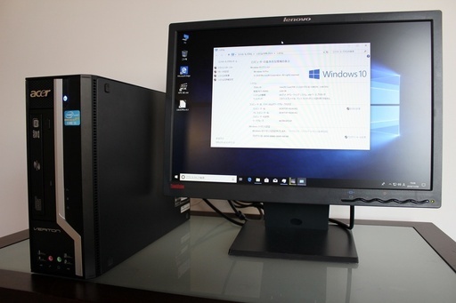 【ちょっと難あり】AcerデスクトップPC・モニターセット Corei5、新品SSD