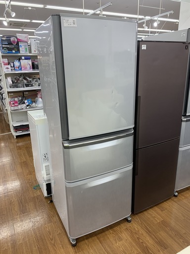 【6ヶ月保証付き】MITSUBISHI（三菱）3ドア冷蔵庫　MR-C34R-S
