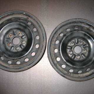 トヨタ純正　15インチ　鉄ホイール　PCD100　5穴　ハブ径5...