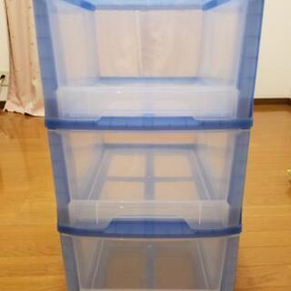 ☆受け渡し完了しました☆衣装ケース3段キャスター付き