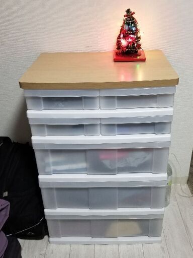 タンス 収納ケース 引き出し 5段　４０x５７x８２cm